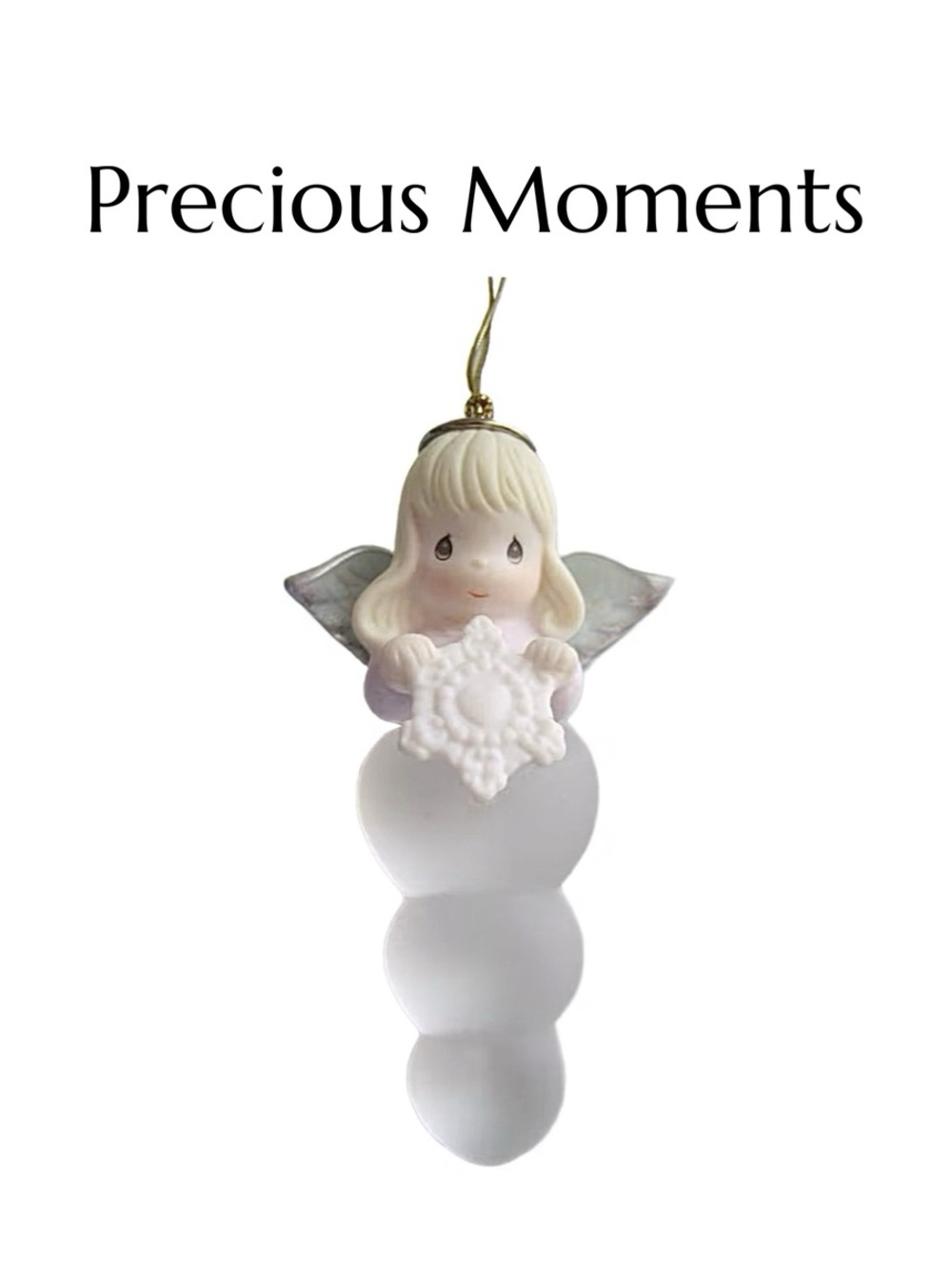 Precious Moments 1999 Angel Icicle Christmas Tree Ornament